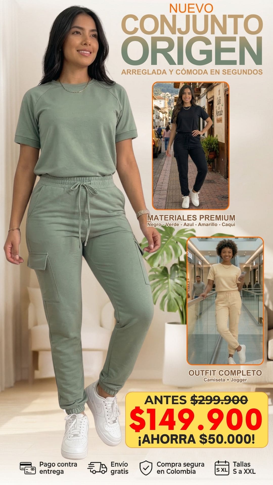 Conjunto Origen (Camiseta + Pantalón Jogger)