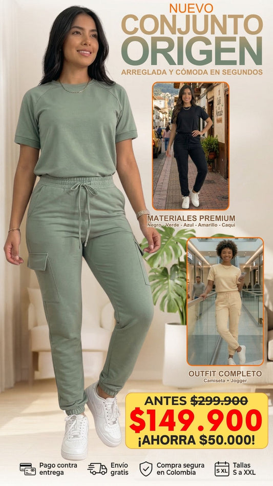 Conjunto Origen (Camiseta + Pantalón Jogger)